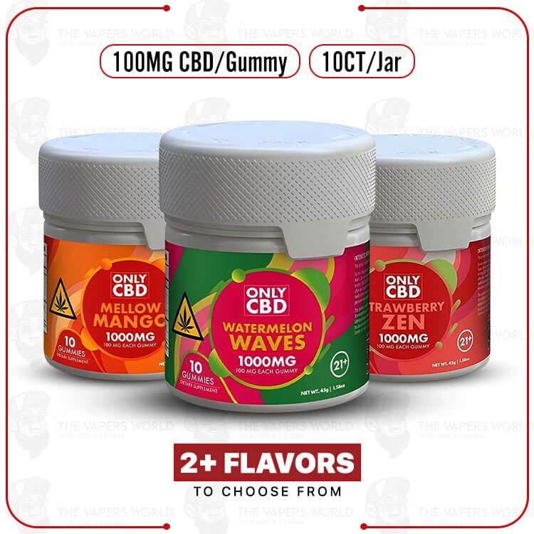 OnlyCBD 100MG CBD Gummies – 10/Jar