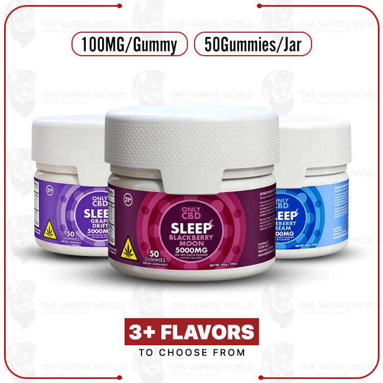 OnlyCBD 100MG CBD Sleep Gummies – 50/Jar