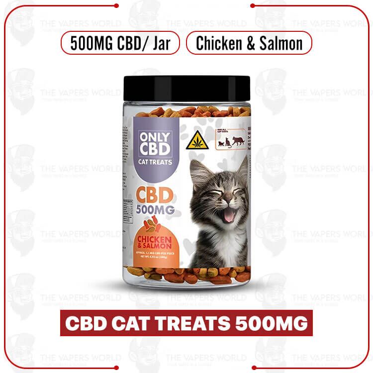 OnlyCBD CBD Cat Treats 500MG Chicken and Salmon flavor
