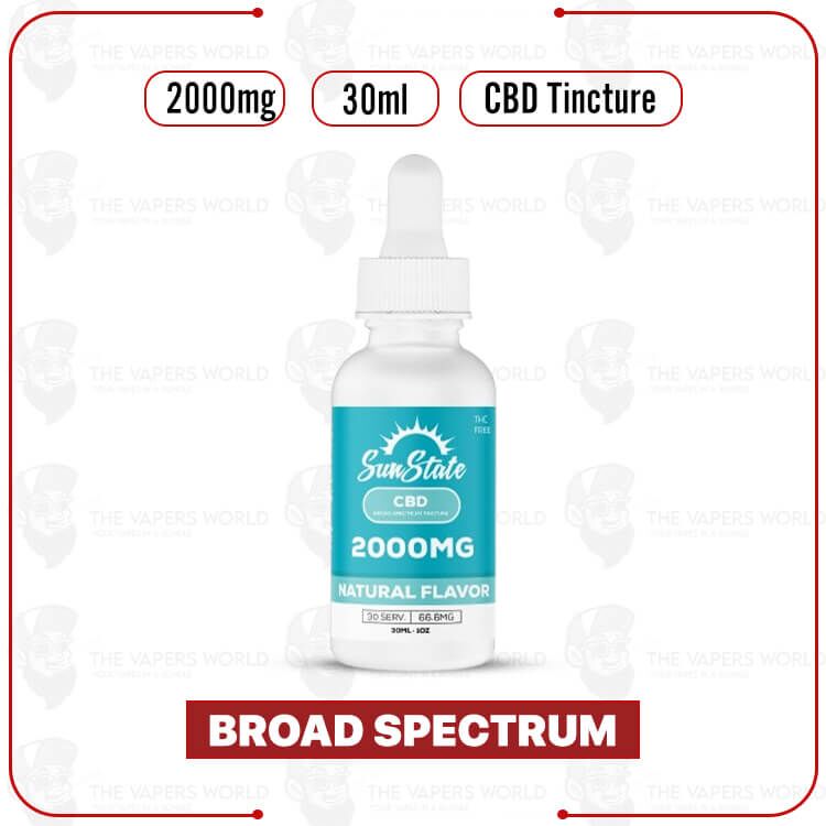 Sun State Hemp CBD Broad Spectrum Tincture 30ml 2000mg