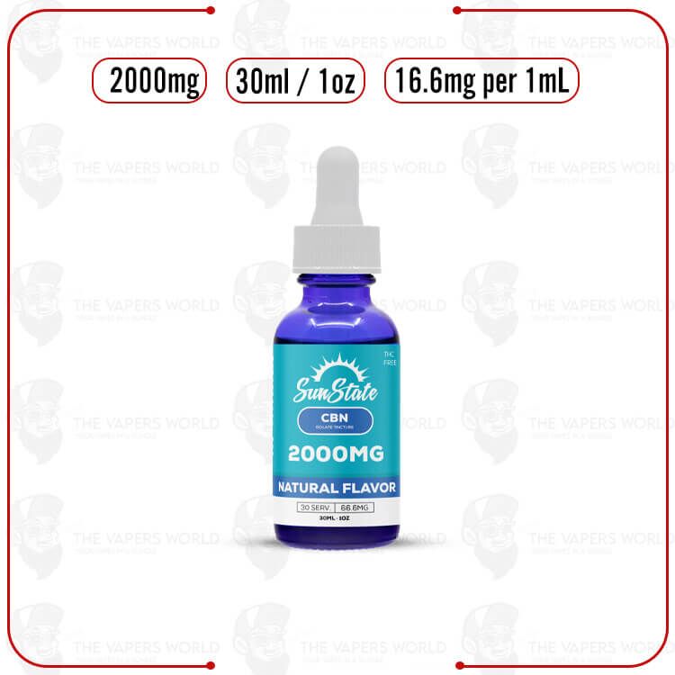 Sun State Hemp CBN MCT Oil Tincture 30ml 2000mg
