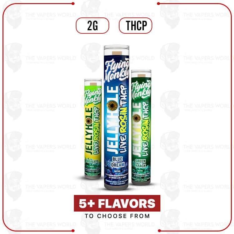Flying Monkey THCP Live Rosin Jelly Holes Prerolls