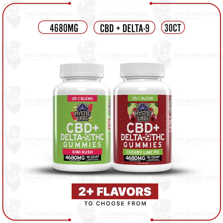 Mystic Labs 25:1 CBD + D9 Gummies 4680MG – 30CT