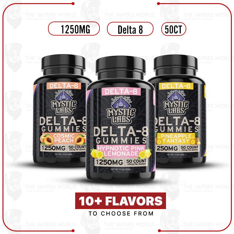 Mystic Labs Delta-8 THC Gummies – 1250mg – 50CT