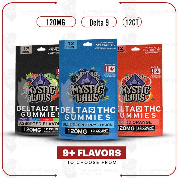 Mystic Labs Delta 9 Gummies 120MG – 12CT