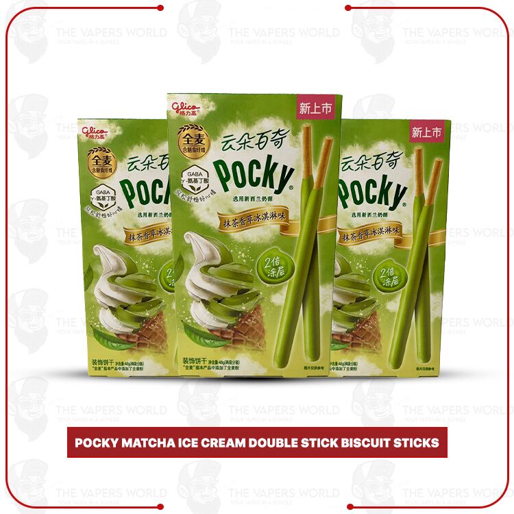 Pocky Matcha Ice Cream Double Stick Biscuit Sticks