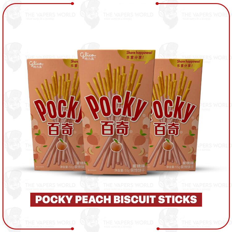 Pocky Peach Biscuit Sticks