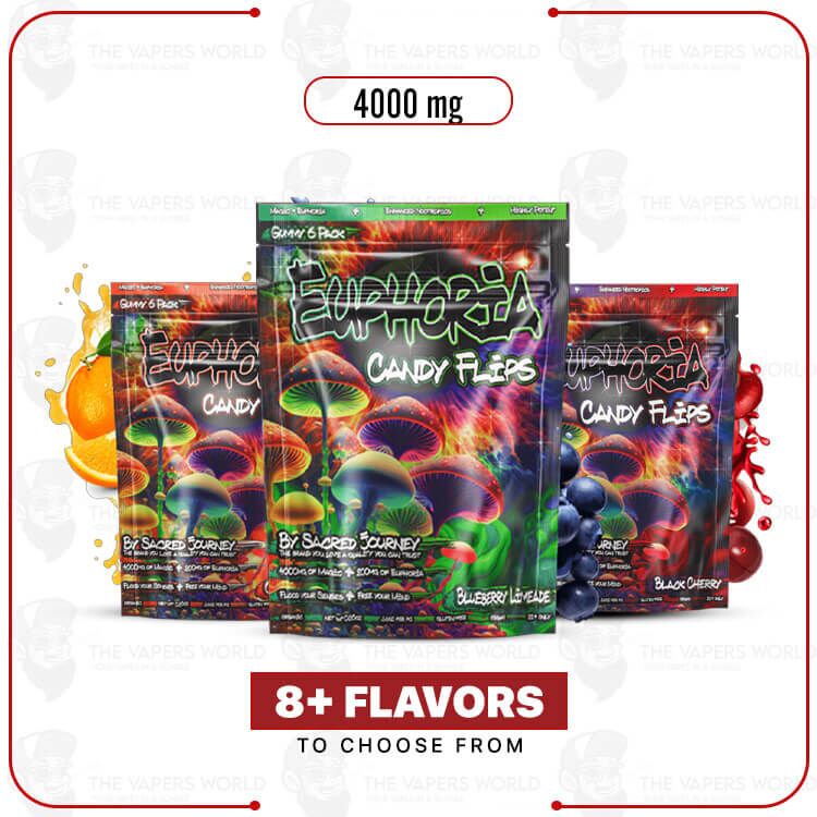 Euphoria Candy Flips Mushroom Gummies