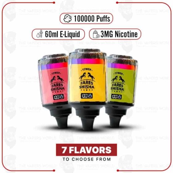 Wiwi Tower Fares Shisha 100K Puffs