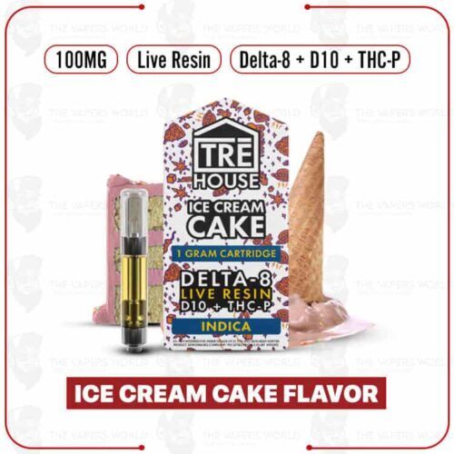 TRĒ House 1G Live Resin D8/D10/THC-P Cartridge