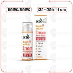 CBDFx CBG + CBD Lotion for Muscle & Joint: Heating Formula 1:1 Ratio