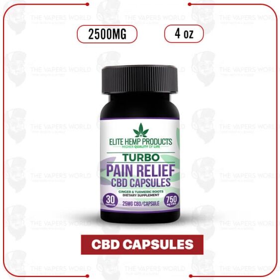 Elite Hemp - CBD Pain Relief Capsules 750mg