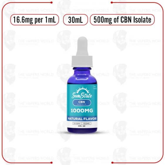 Sun State Hemp CBN MCT Oil Tincture 30ml 1000mg