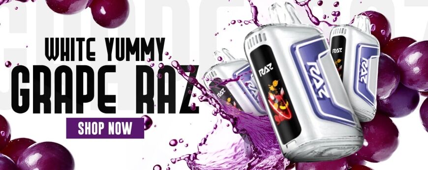 White Yummy Grape Raz - Shop Now