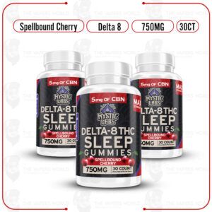 Mystic Labs Cherry Sleep Delta-8 Gummies – 750mg