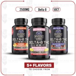 Mystic Labs High Potency Delta-8 Gummies – 2500mg (50ct)