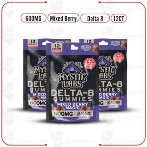 Mystic Labs High Potency Delta-8 Gummies – 600mg (12ct)