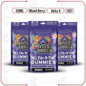 Mystic Labs Mixed Berry Delta-9 Gummies 50MG – (10CT)