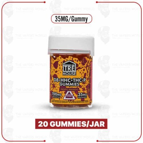 TRĒ House D8/HHC/THC-P 700MG Tropic Mango Gummies