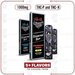 Hidden Hills Club x Diamond Boyz Diamond Bar THC-P/THC-H Disposable – 1G