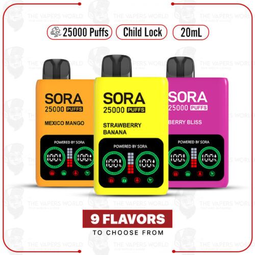 Sora 25k disposable vape - Fruit series