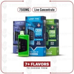 Lost THC V3 THCp Live Concentrate Disposbale 7500M
