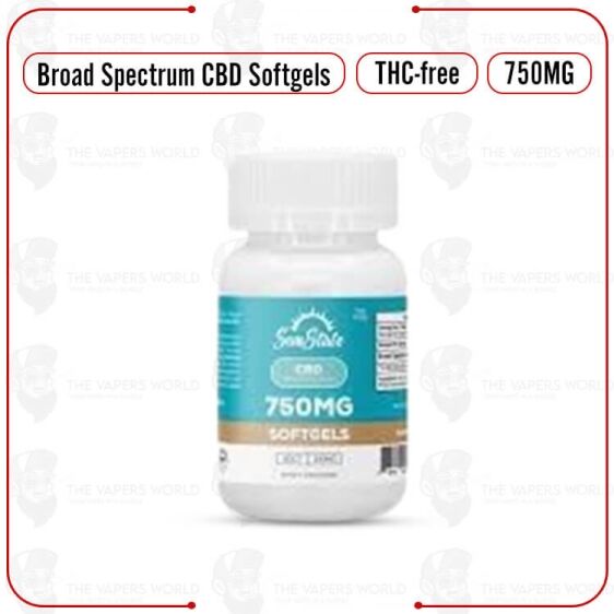 Sun State Hemp CBD Broad Spectrum Softgels 750mg 30pcs