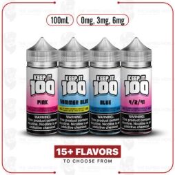 Keep it 100 E-Liquid Synthetic Nicotine Vape 100ml