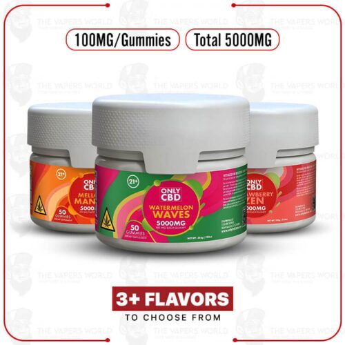 OnlyCBD 100MG CBD Gummies - 50/Jar