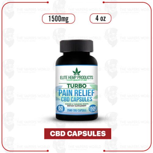 Buy Elite Hemp CBD Relief Capsules Pain 1500mg Online