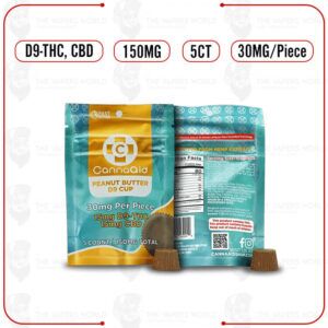 CannaAid D9/THC 150MG Peanut Butter Cup Bag