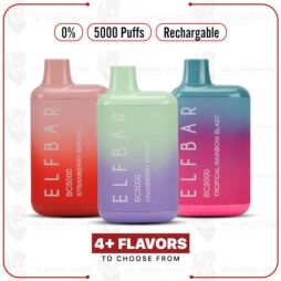 BC5000 Disposable Vape 0 Nic By The Box