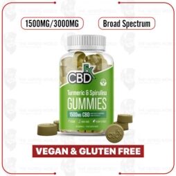 CBDFx CBD Gummies with Turmeric and Spirulina
