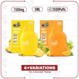 CBDFx CBD Vape Pen 1500mg 5ML 2500Puffs