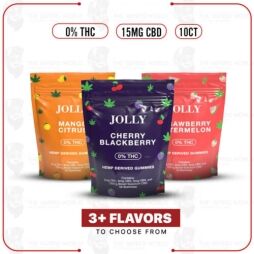 Jolly 15MG CBD – No THC Gummies – 10CT/PK