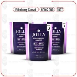 Jolly 50MG CBD Elderberry Sunset Gummies – 15CT/PK