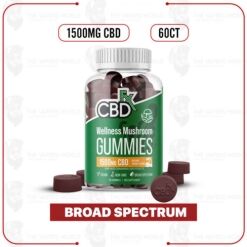 CBDFx CBD Gummies With Mushrooms for Wellness 1500mg