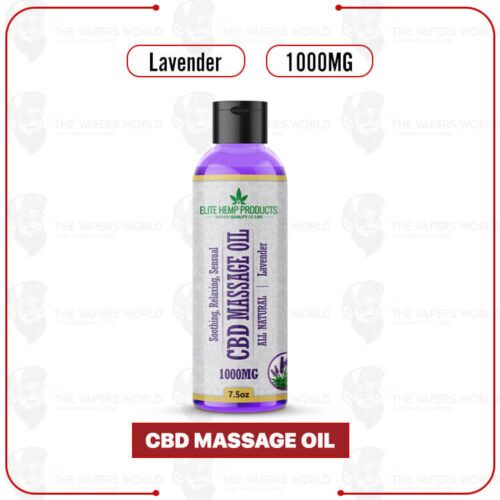 Elite Hemp - CBD Massage Oil - Lavender