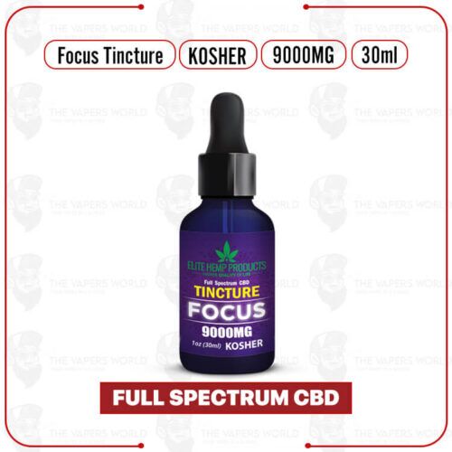 Elite Hemp - CBD Tincture 9000mg Focus