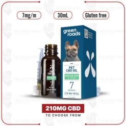 Green Roads Pet CBD Oil 210MG Medium Dog (15-50 lbs) )