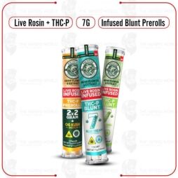 White Fish Live Rosin Infused THC-P Blunt Prerolls 7G-1CT