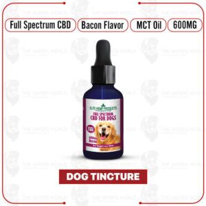 Elite Hemp – CBD Dog Tincture 600mg Bacon