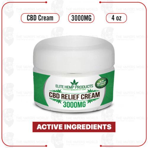 Elite Hemp - CBD Pain Relief Cream 3000mg