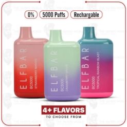 BC5000 Disposable Vape 0 Nic By The Box