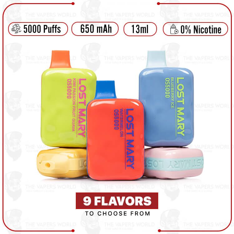 Lost Mary OS5000 Disposable Vape 0-Nic