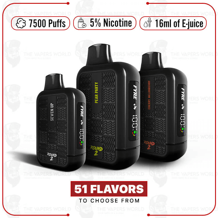 TYSON 2.0 7500 ROUND 2 DISPOSABLE