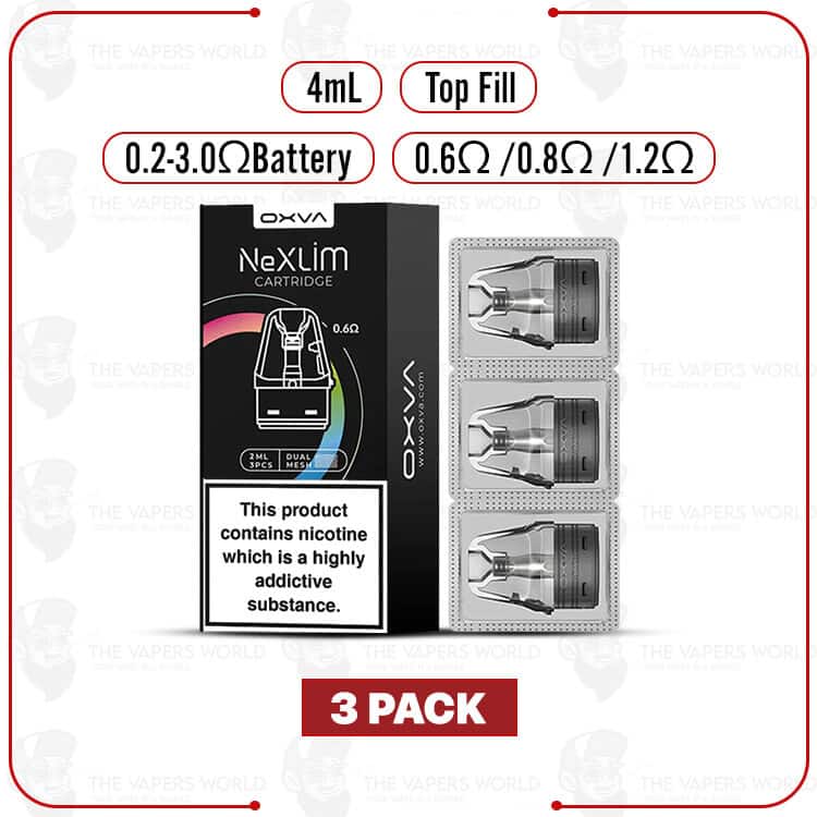 OXVA NeXLIM Replacement Pod Cartridge – 3PK