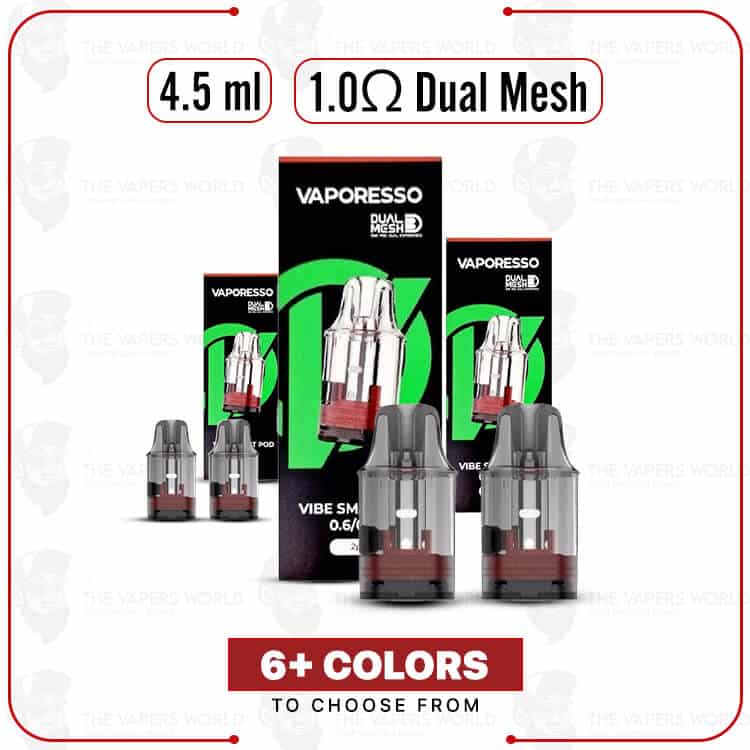 Vaporesso Vibe Dual Mesh Replacement Pod Cartridge – 2PK