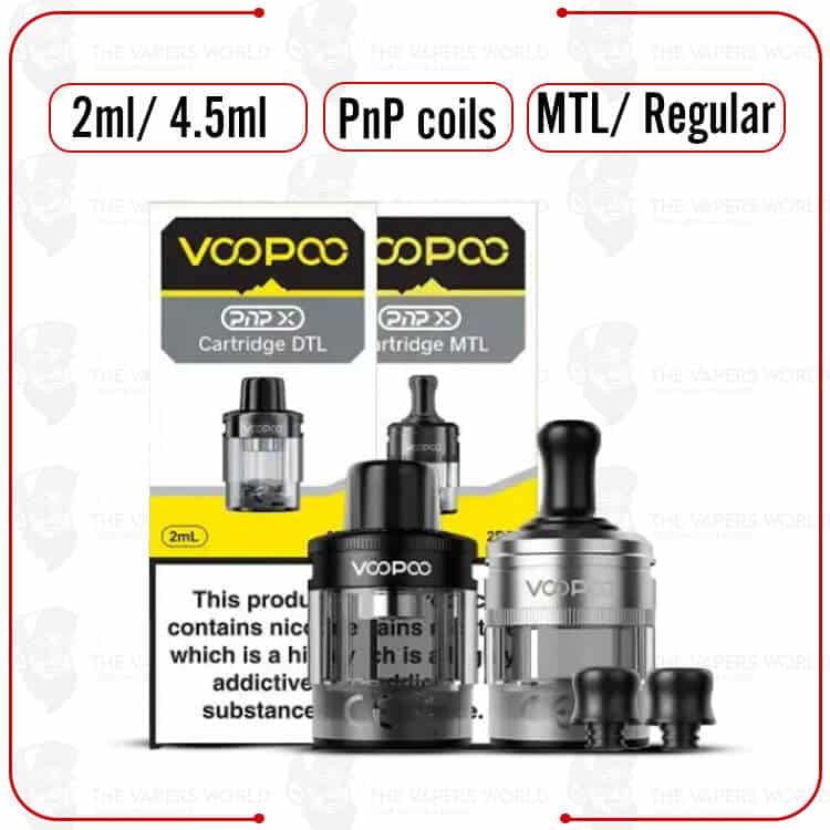 VooPoo PnP Replacement Pod Cartridge – 2PK