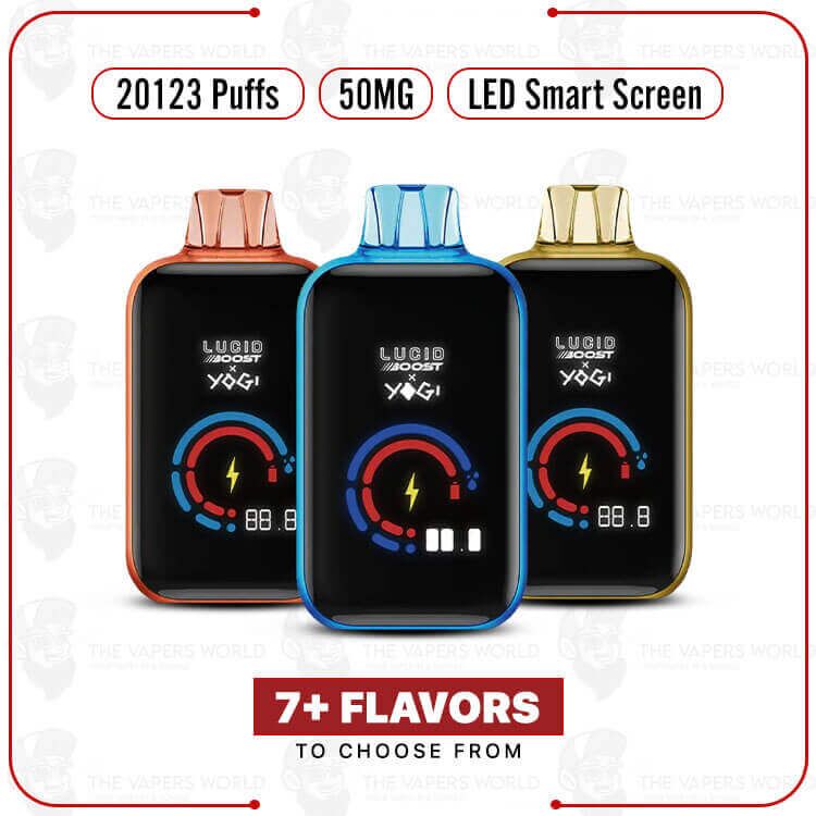 Lucid Boost x Yogi 20,123 Puffs 5% Disposable